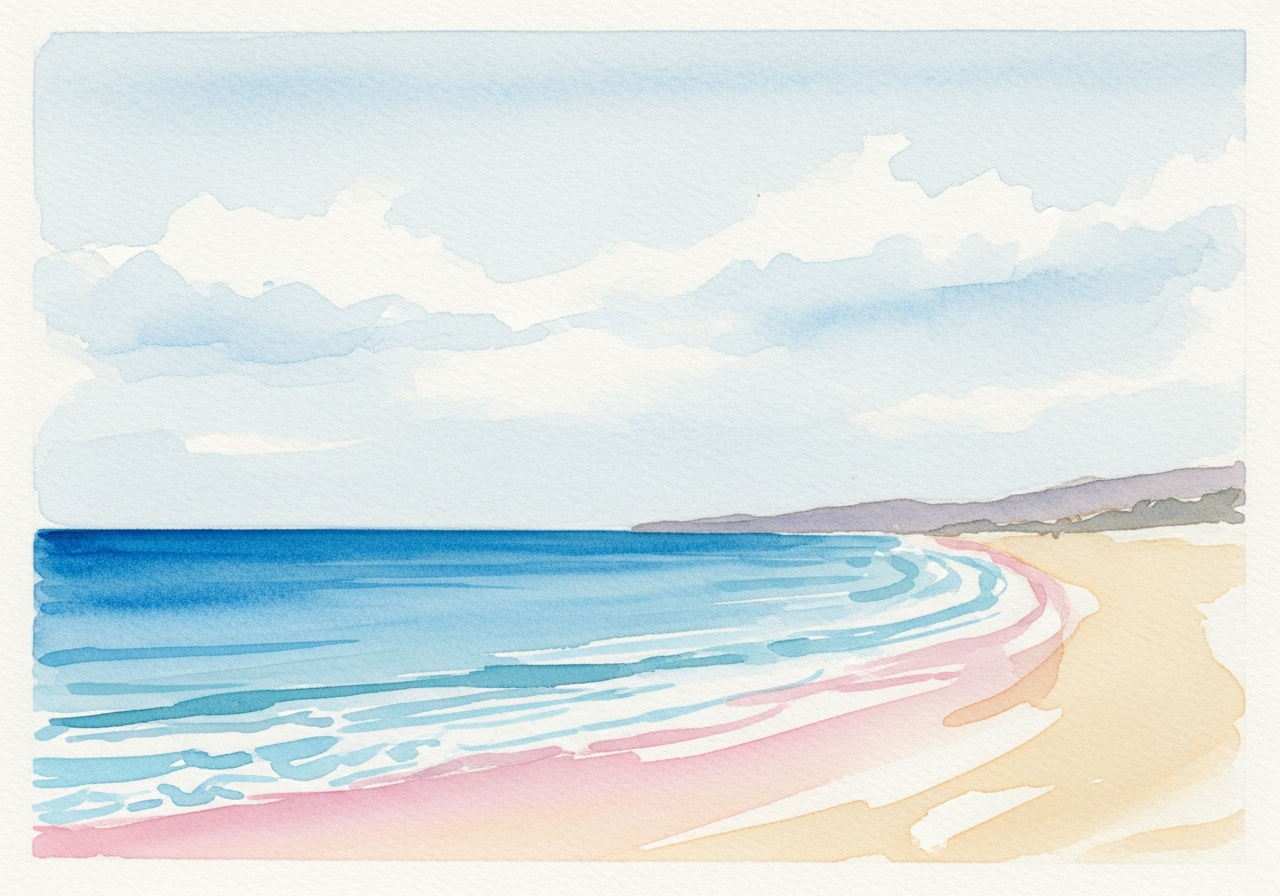 Пейзаж акварелью